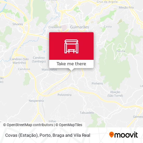 Covas (Estação) mapa