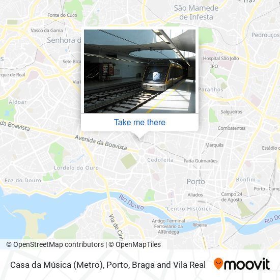 Casa da Música (Metro) map