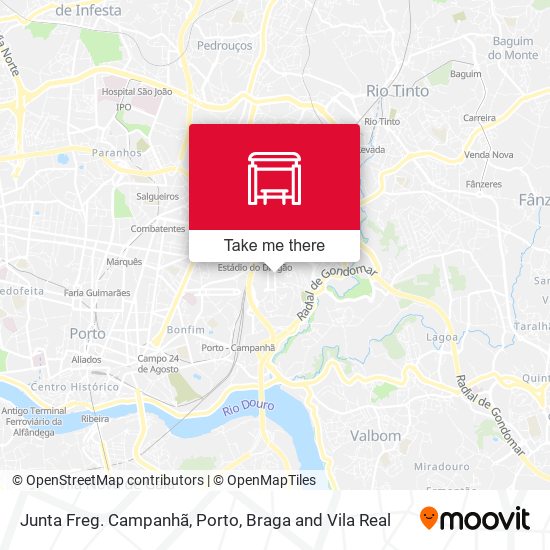 Junta Freg. Campanhã mapa