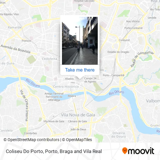 Coliseu Do Porto map