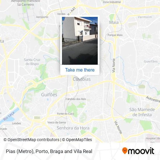 Pias (Metro) map
