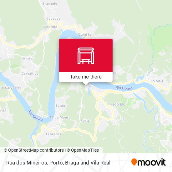 Rua dos Mineiros mapa