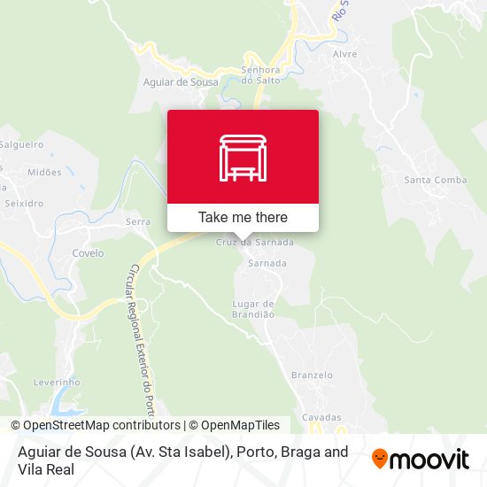 Aguiar de Sousa (Av. Sta Isabel) mapa