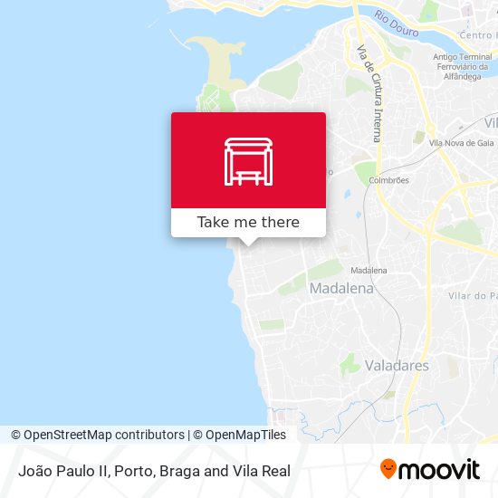 João Paulo II mapa