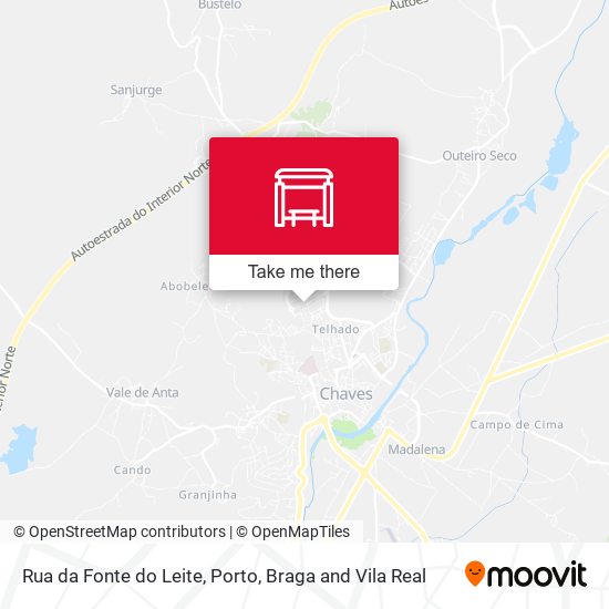 Rua da Fonte do Leite mapa