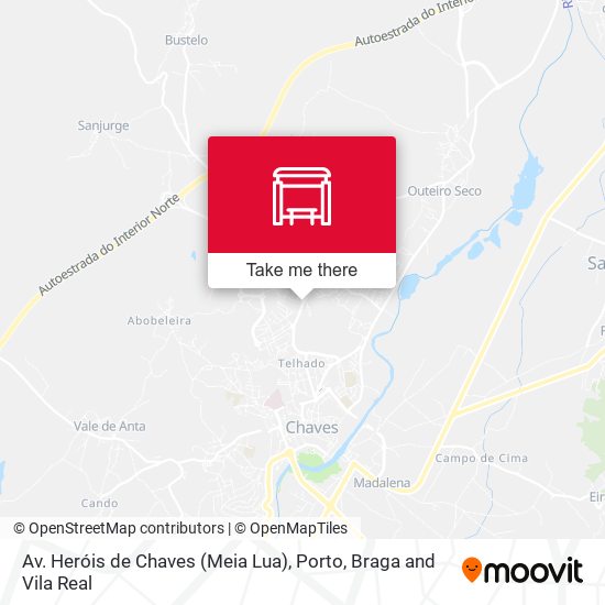 Av. Heróis de Chaves (Meia Lua) mapa