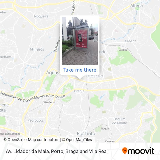 Av. Lidador da Maia mapa