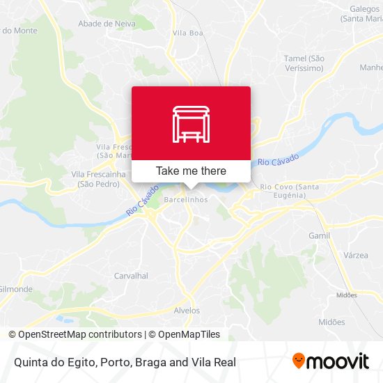 Quinta do Egito mapa