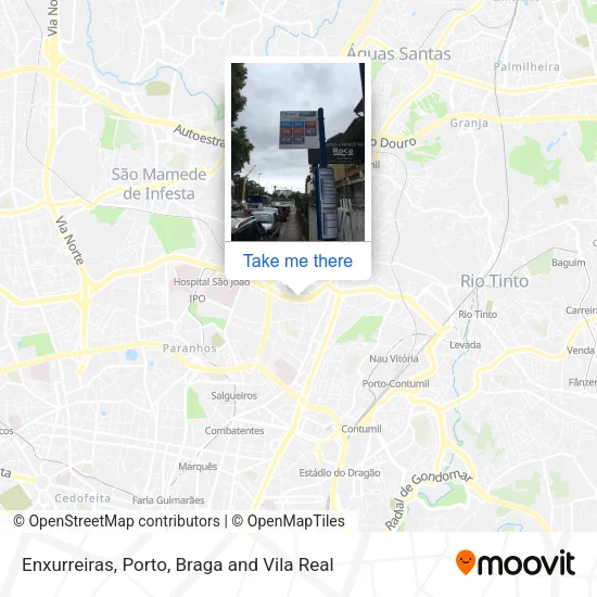 Enxurreiras map
