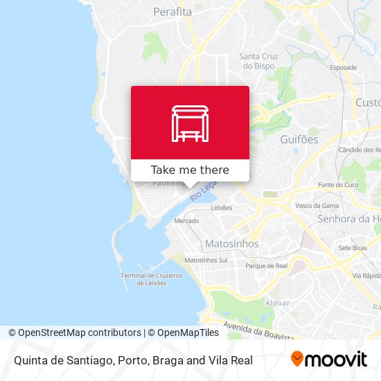 Quinta de Santiago mapa