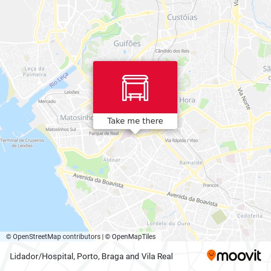 Lidador/Hospital map