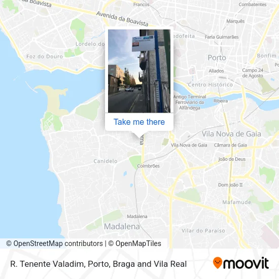 R. Tenente Valadim map