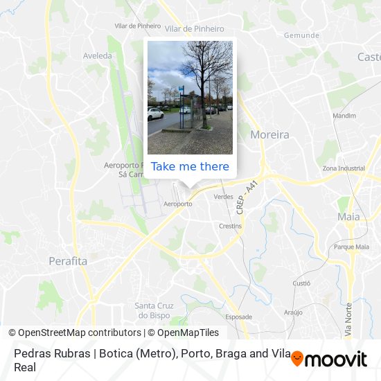Pedras Rubras | Botica (Metro) map