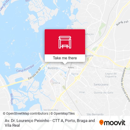 Av. Dr. Lourenço Peixinho - CTT A mapa