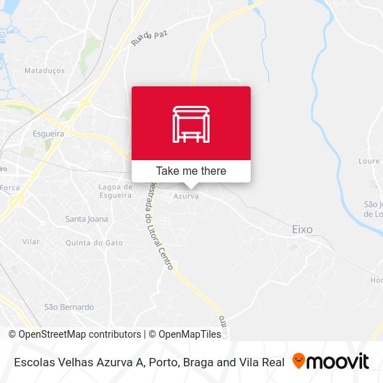 Escolas Velhas Azurva A mapa
