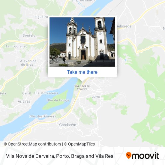 Vila Nova de Cerveira map