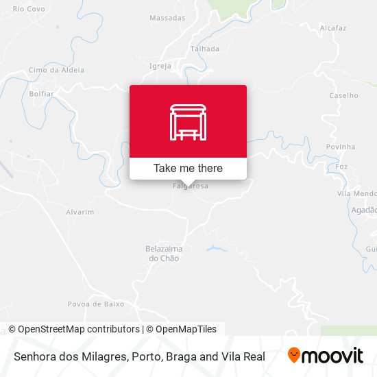 Senhora dos Milagres mapa