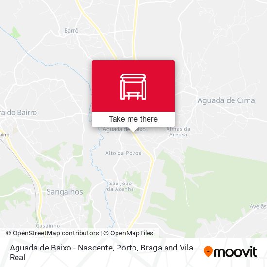 Aguada de Baixo - Nascente map