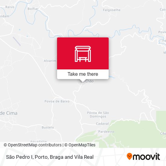 São Pedro I mapa