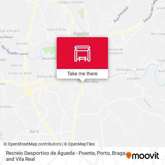 Recreio Desportivo de Águeda - Poente mapa