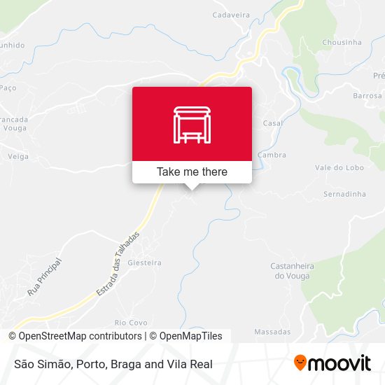 São Simão mapa