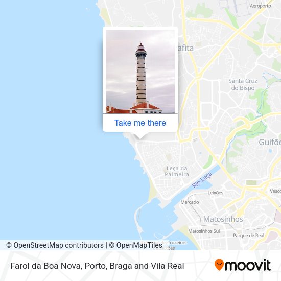Farol da Boa Nova mapa