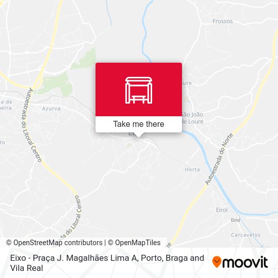 Eixo  - Praça J. Magalhães Lima A map