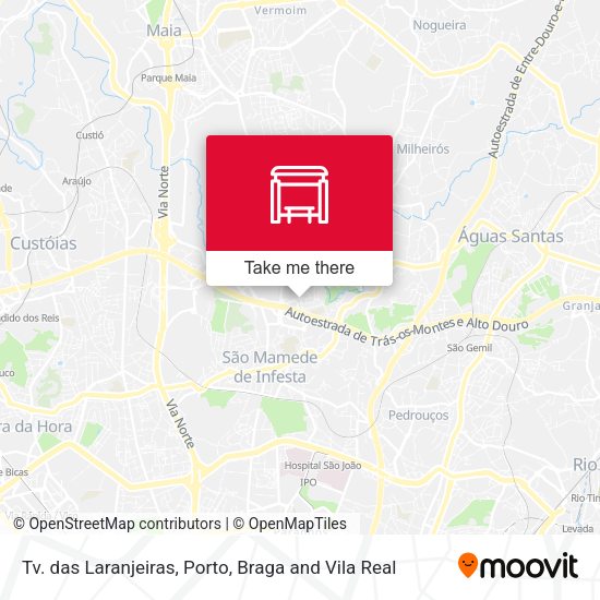 Tv. das Laranjeiras mapa