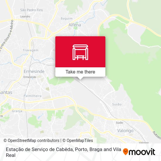 Estação de Serviço de Cabêda map