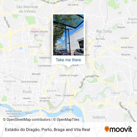 Estádio do Dragão mapa