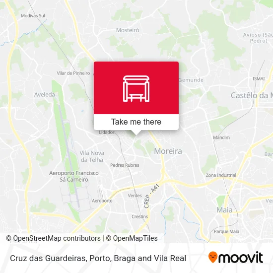 Cruz das Guardeiras map