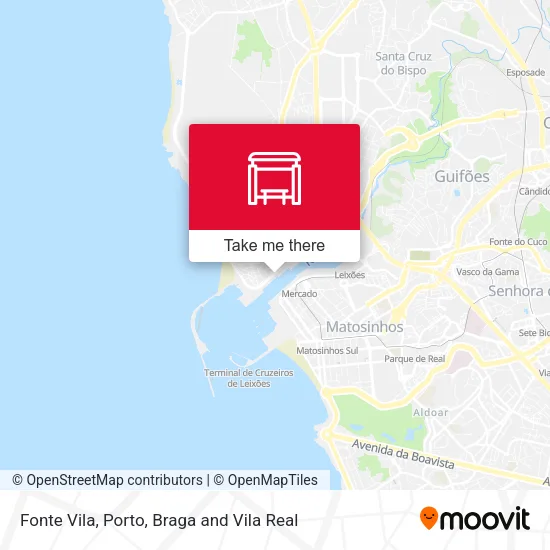 Fonte Vila map