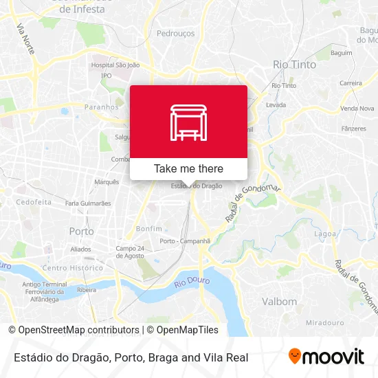 Estádio do Dragão mapa
