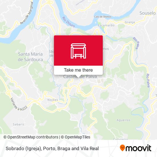 Sobrado (Igreja) map