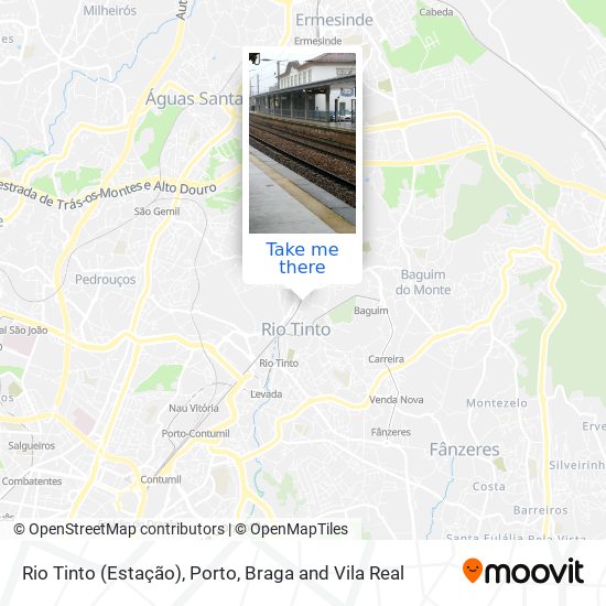 Rio Tinto (Estação) map