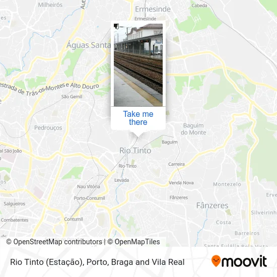 Rio Tinto (Estação) map