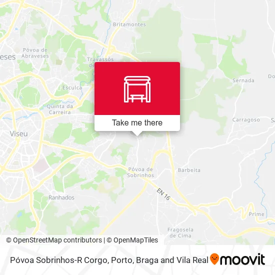 Póvoa Sobrinhos-R Corgo map