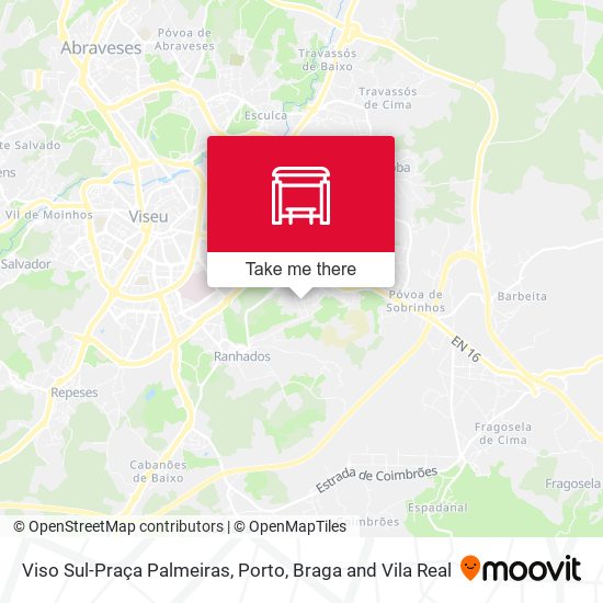 Viso Sul-Praça Palmeiras map