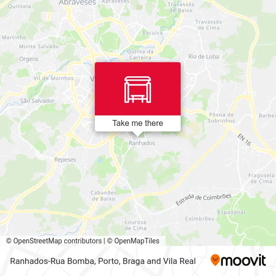 Ranhados-Rua Bomba map