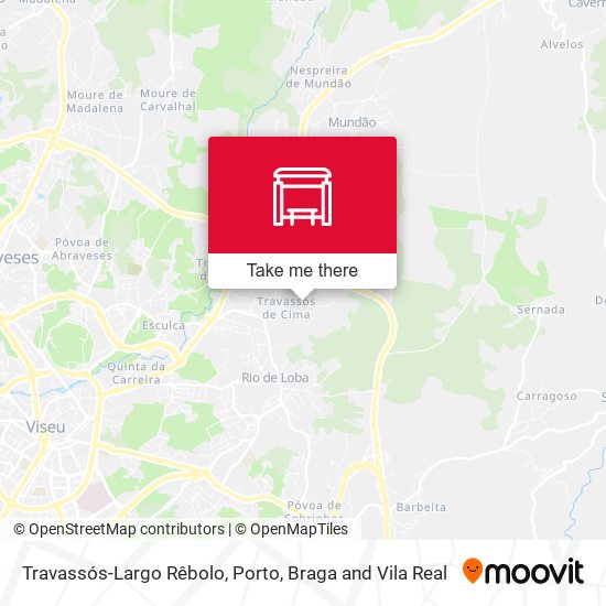 Travassós-Largo Rêbolo map