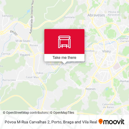 Póvoa M-Rua Carvalhas 2 mapa