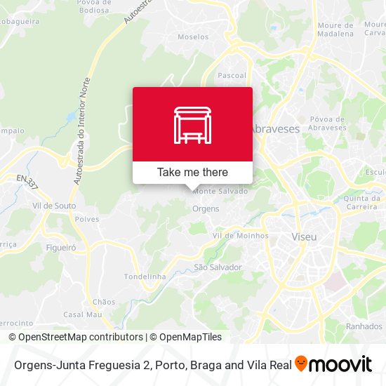 Orgens-Junta Freguesia 2 mapa