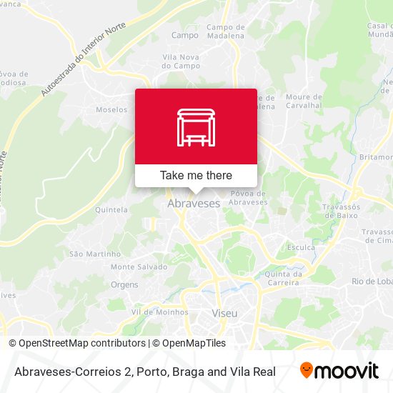 Abraveses-Correios 2 map