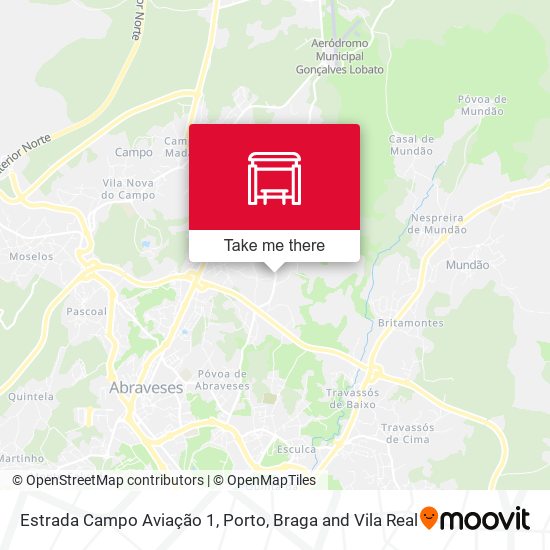 Estrada Campo Aviação 1 mapa