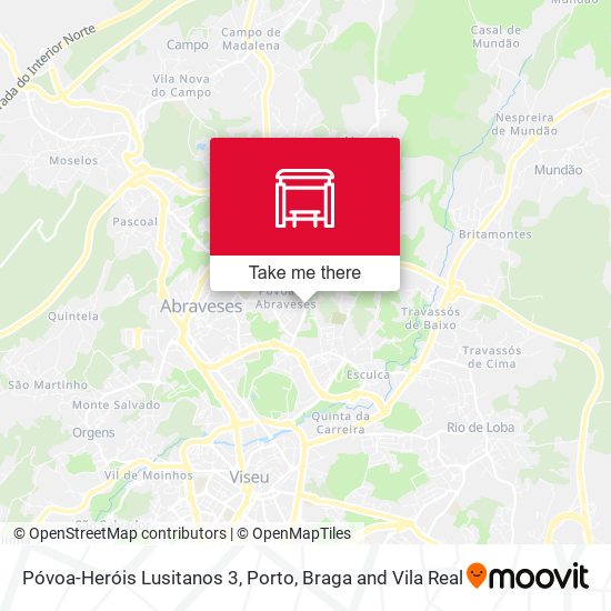 Póvoa-Heróis Lusitanos 3 mapa