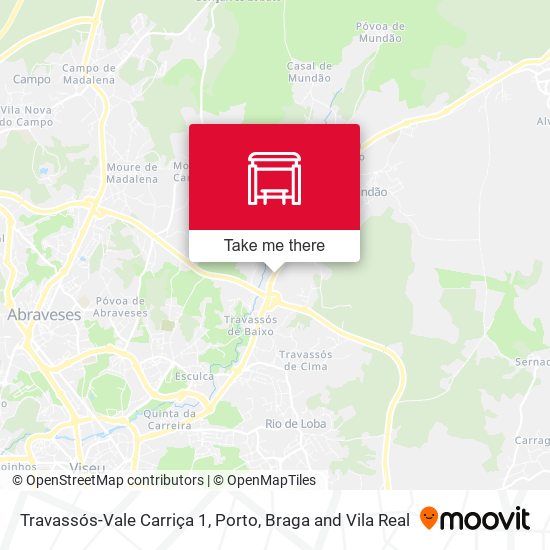 Travassós-Vale Carriça 1 map