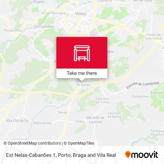 Est Nelas-Cabanões 1 mapa