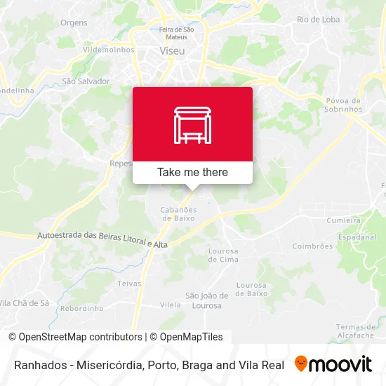Ranhados - Misericórdia map