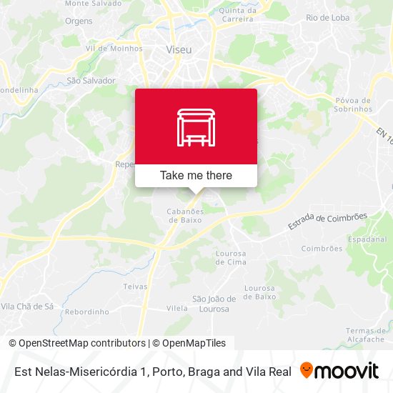 Est Nelas-Misericórdia 1 mapa