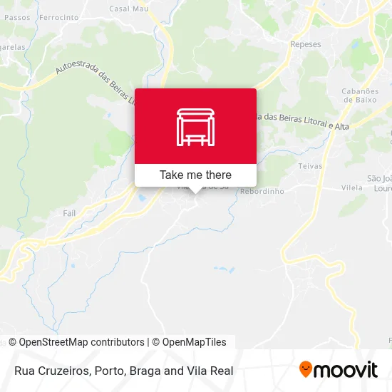 Rua Cruzeiros map